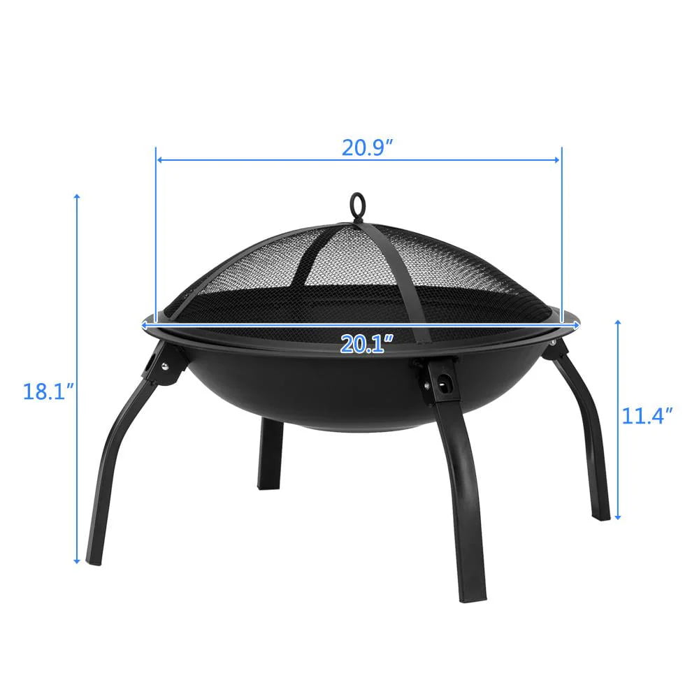 32 Wood Burning Square Fire Pit N78004