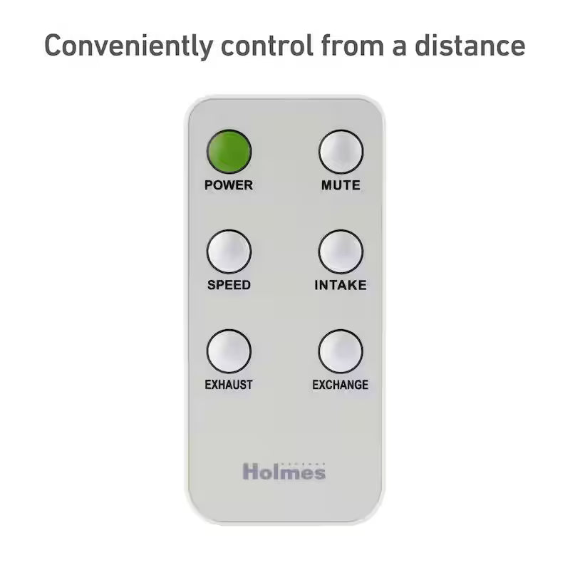 White 3-Speed Digital Window Fan with Remote Control Y6741