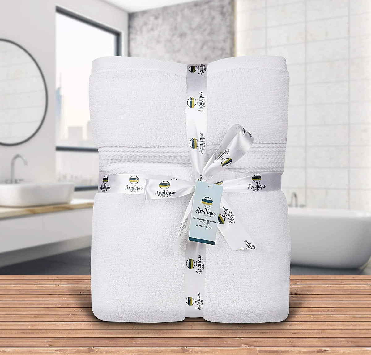8 Piece Beige 650 GSM 100% Cotton Bath Towels Set W593