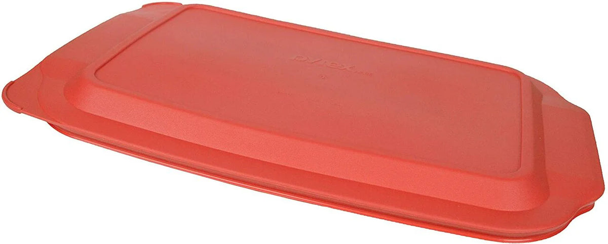 Red Plastic Lid for 4 Quart Oblong Baking Dish C2229