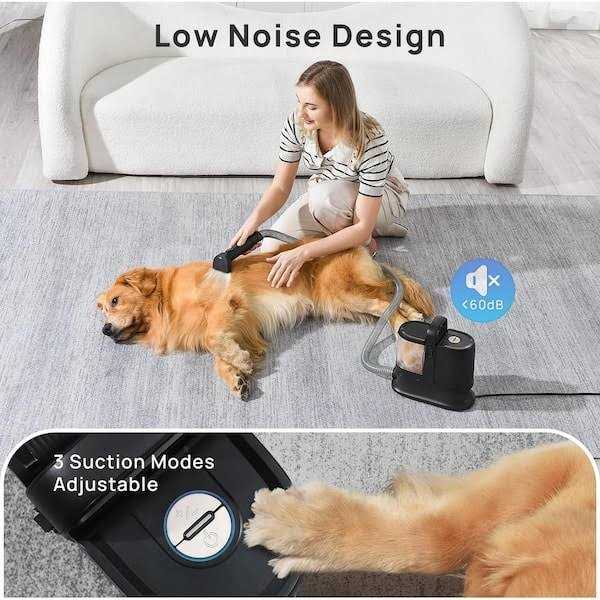 Pet Grooming Vacuum with 6-in 1 Grooming Kit Z945529