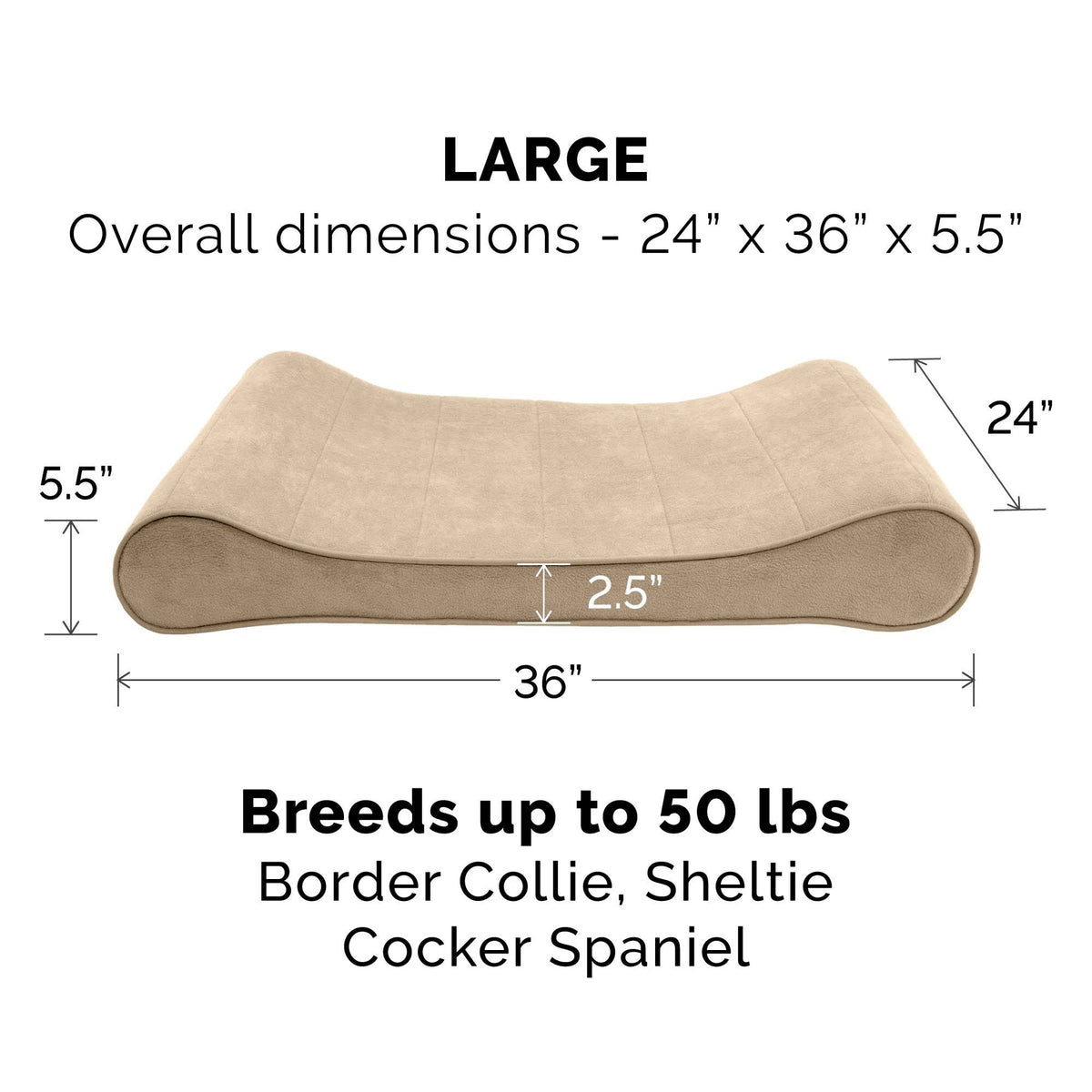 Memory Foam Microvelvet Pet Bed D6999
