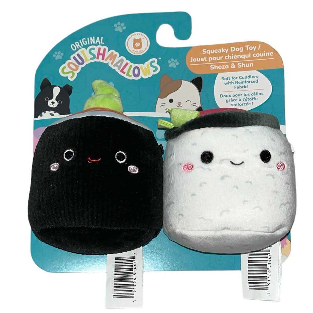 Squeaky Plush 2-Pack Dog Toy F26353