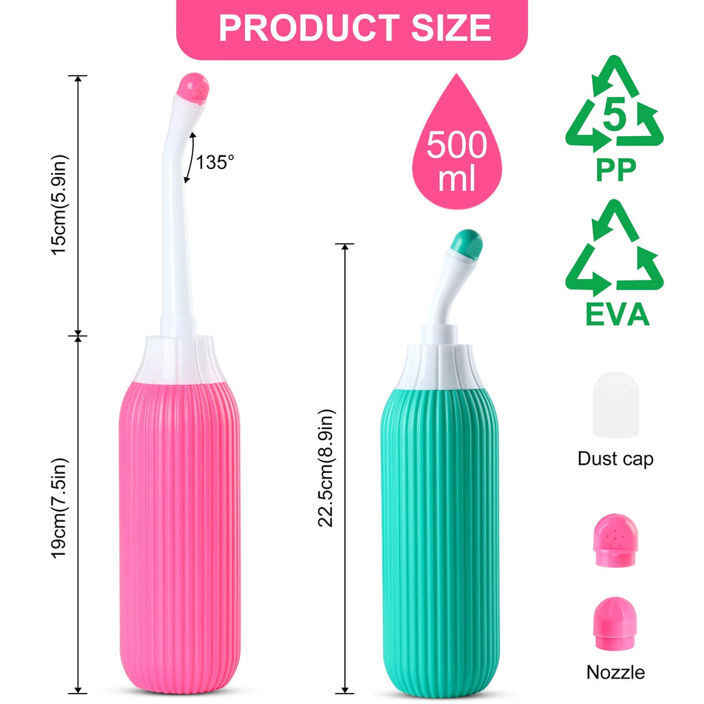 2 Pack Portable Travel Bidet Bottle with Travel Bag J52512