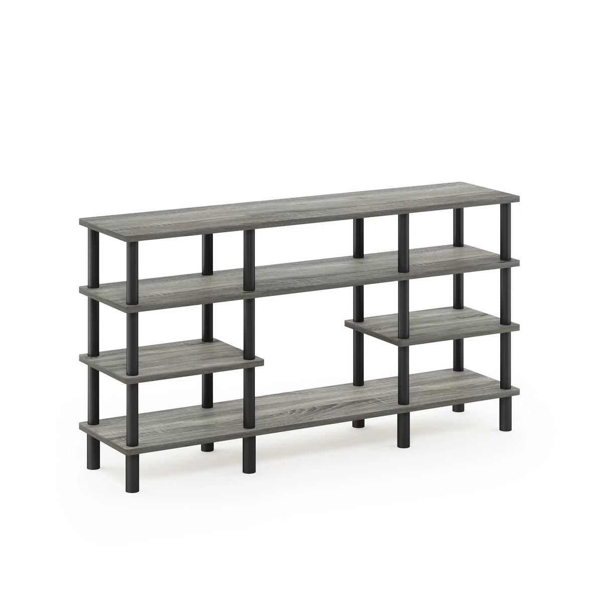 4-Tier Espresso Black TV Stand L89837