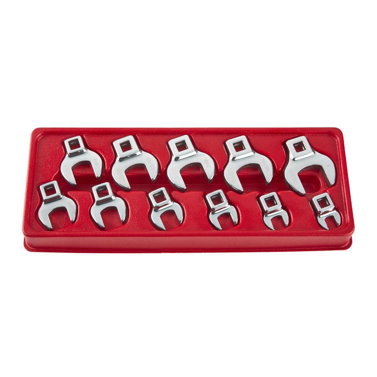 3/8 in. Drive SAE Crowfoot Wrench Set, 11-Piece N771