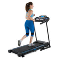 Folding Treadmill with Cushioned Deck and LCD Display U9407