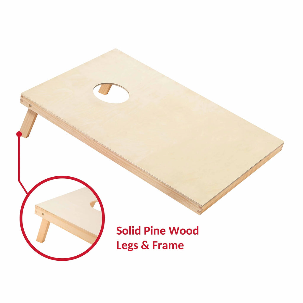 36-inch Solid Wood Cornhole Set with Bean Bags I89151