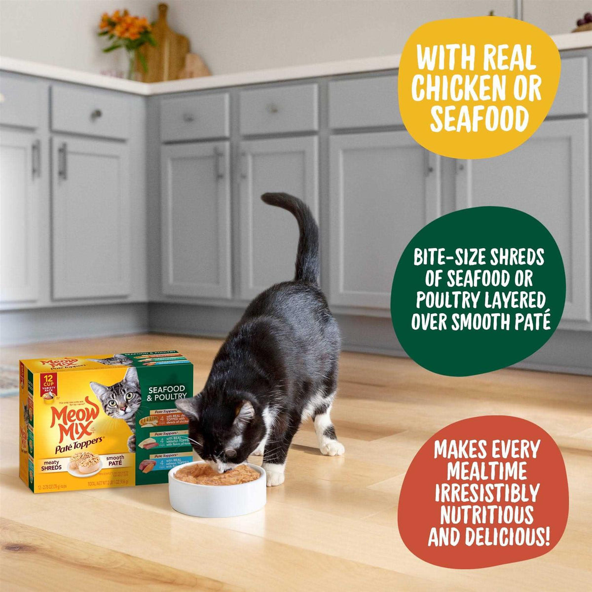 Seafood & Poultry Variety Pack Wet Cat Food C539