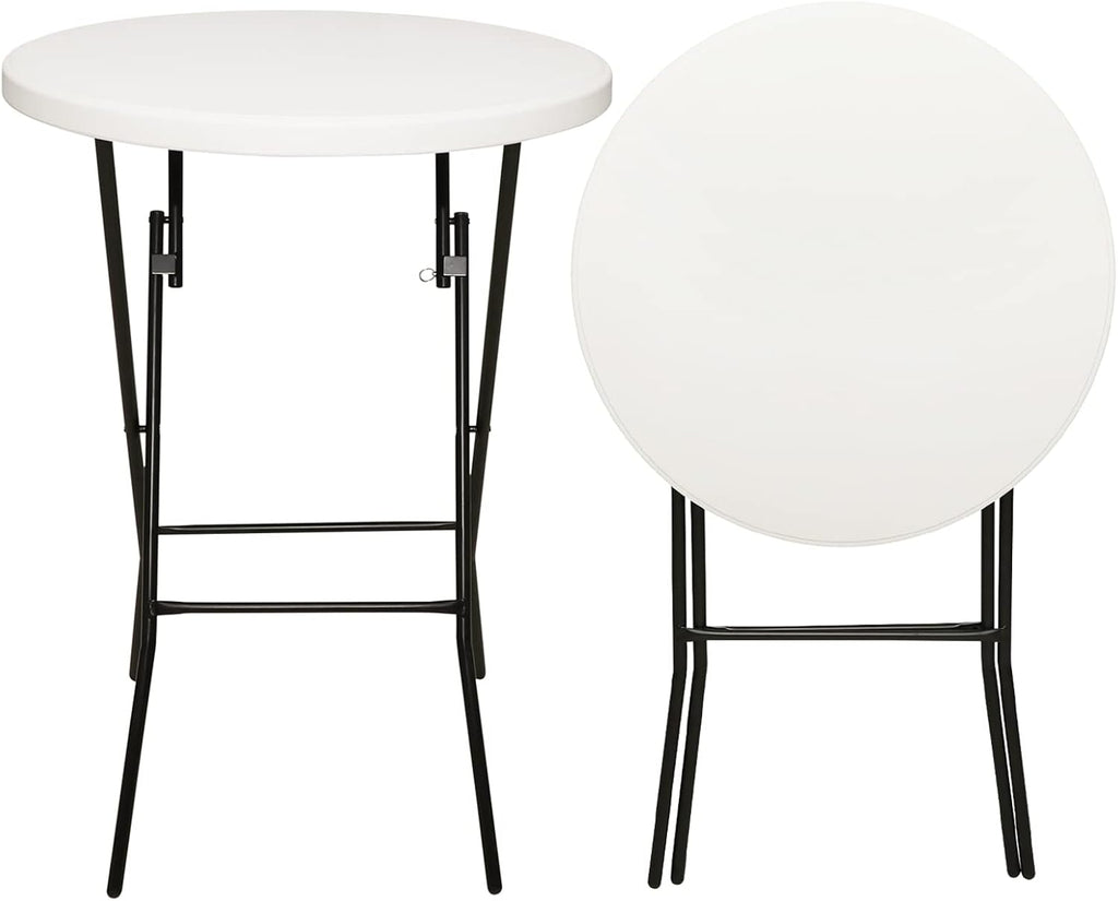 White 4FT Adjustable Folding Plastic Table X95570