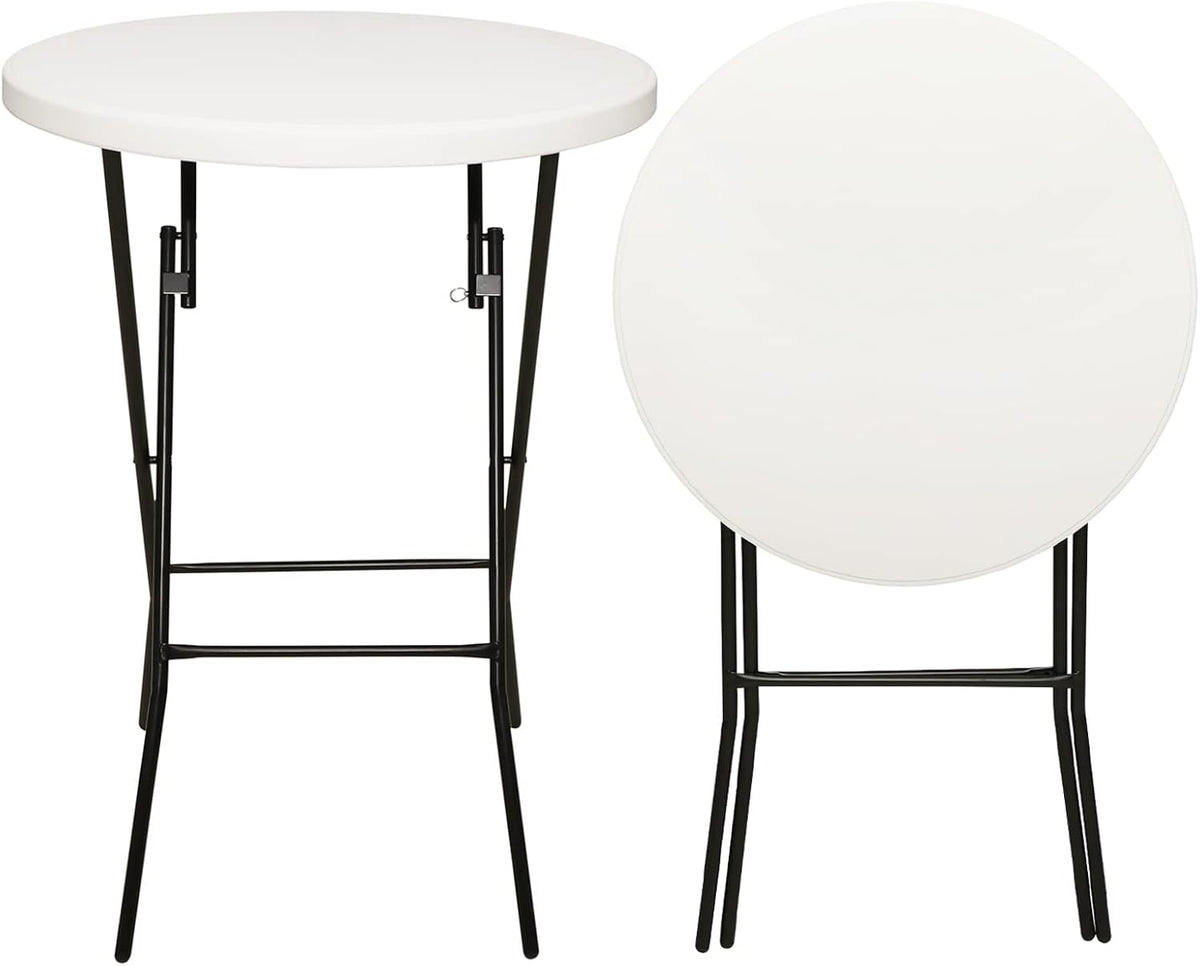 White 4FT Adjustable Folding Plastic Table X95570