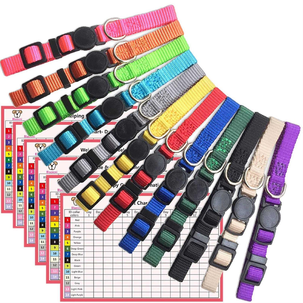 Soft Nylon Adjustable Breakaway Puppy ID Collar H2523