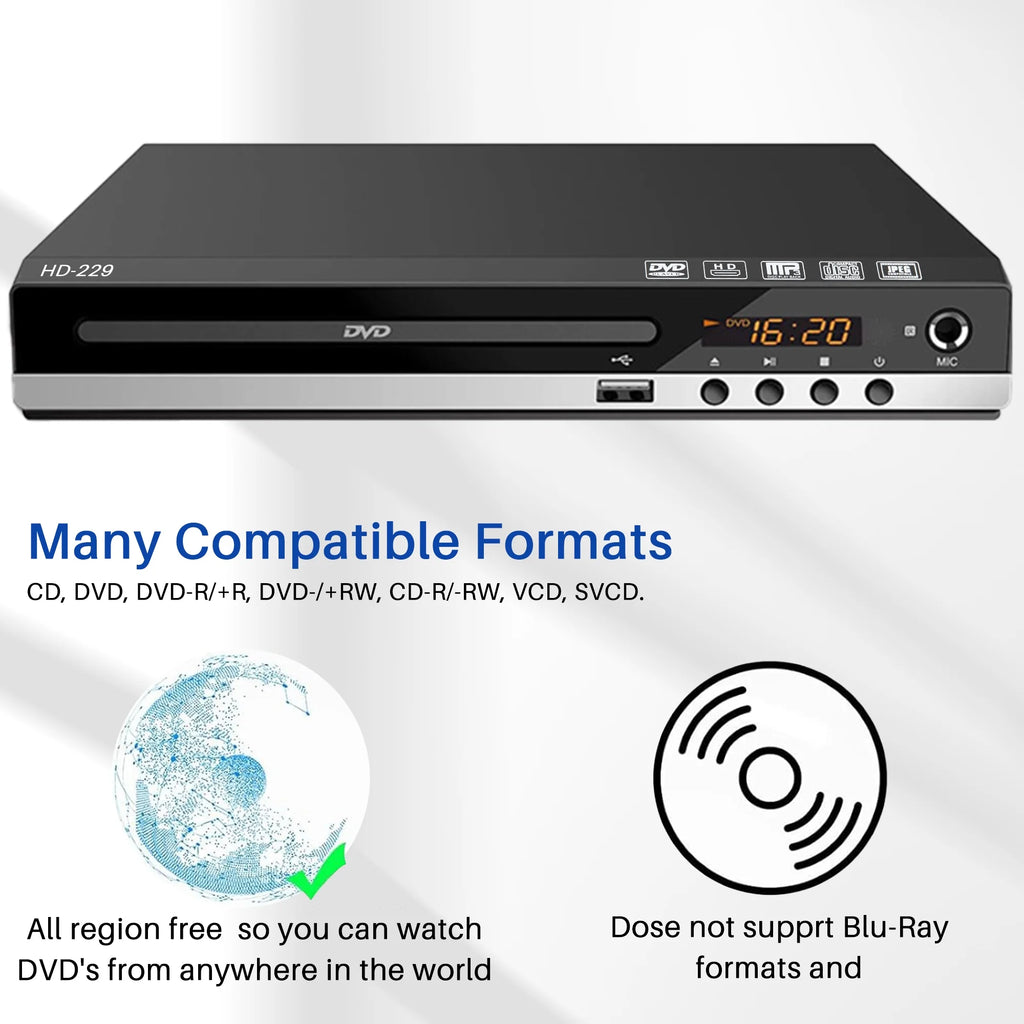 DVD Player with Remote 1080P CD Player N956