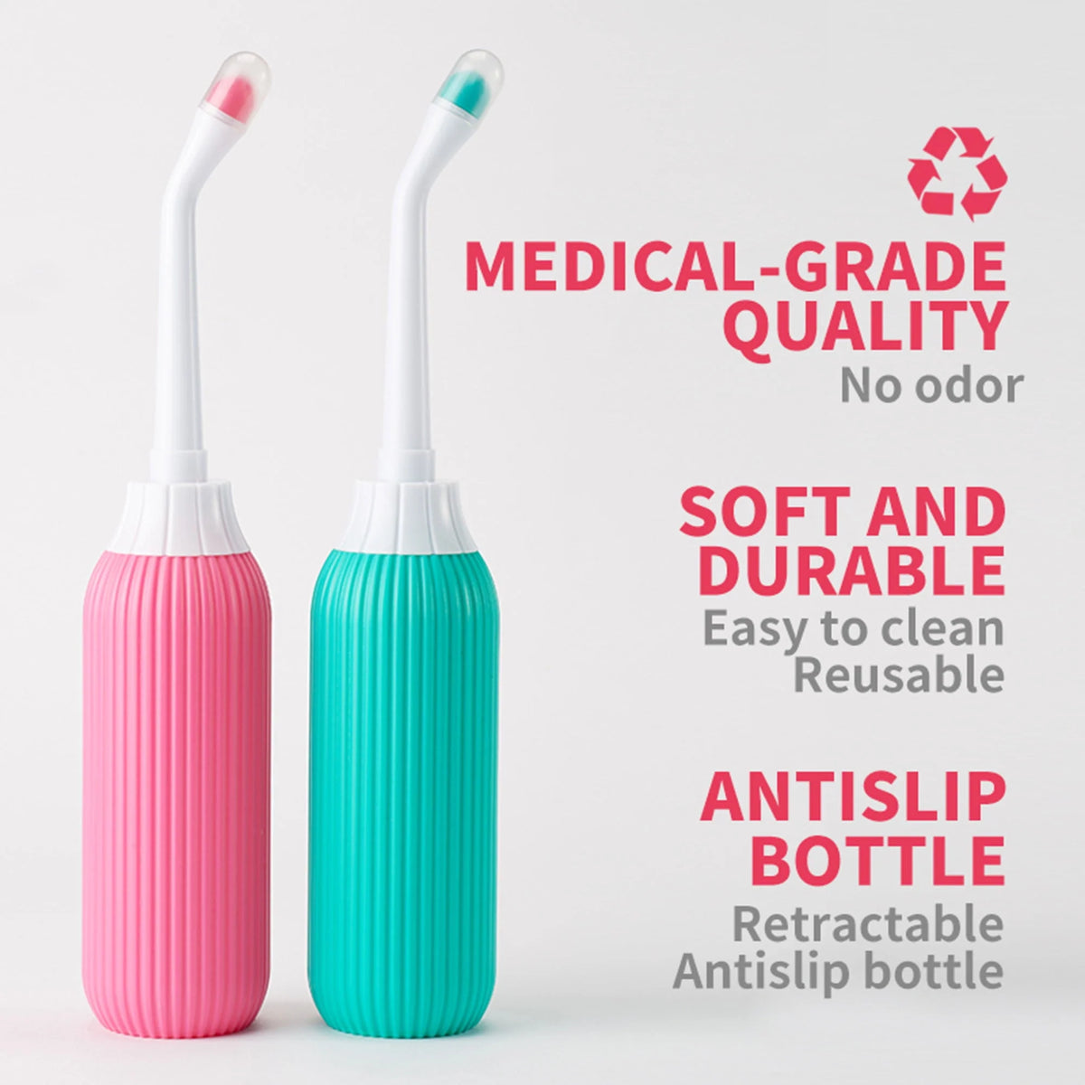2 Pack Portable Travel Bidet Bottle with Travel Bag J52512