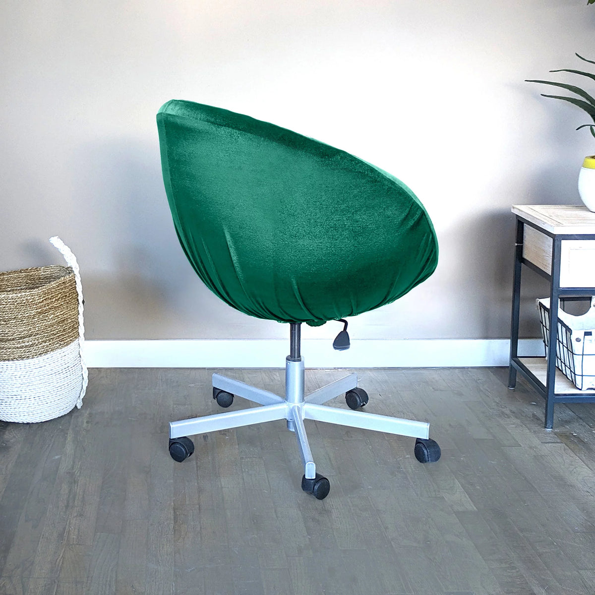 Velvet Green Chair Slip Cover Q809106