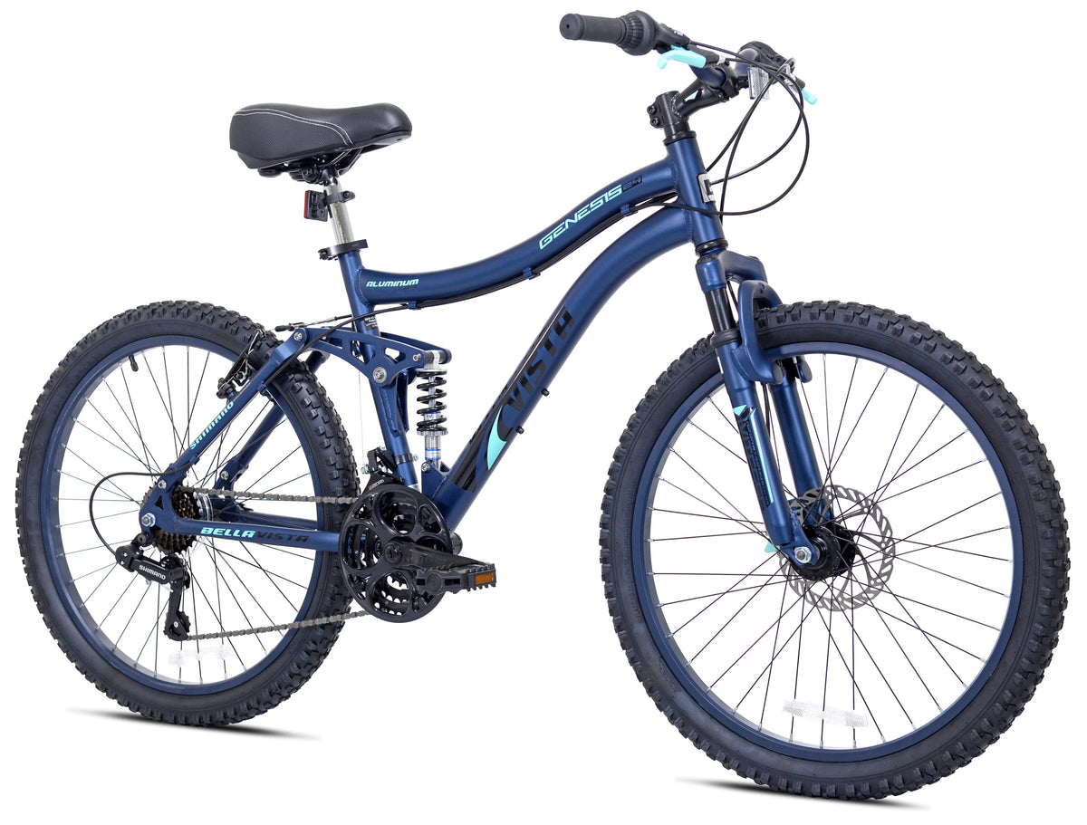 Blue Full Suspension Mountain Bike E649