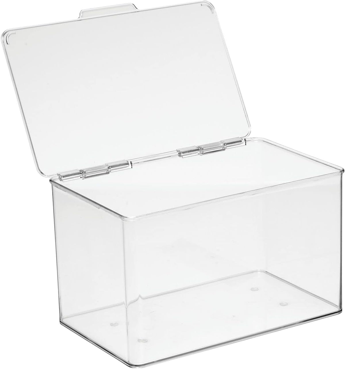 Clear 8 Pack Stackable Plastic Storage Bin with Lid F735264