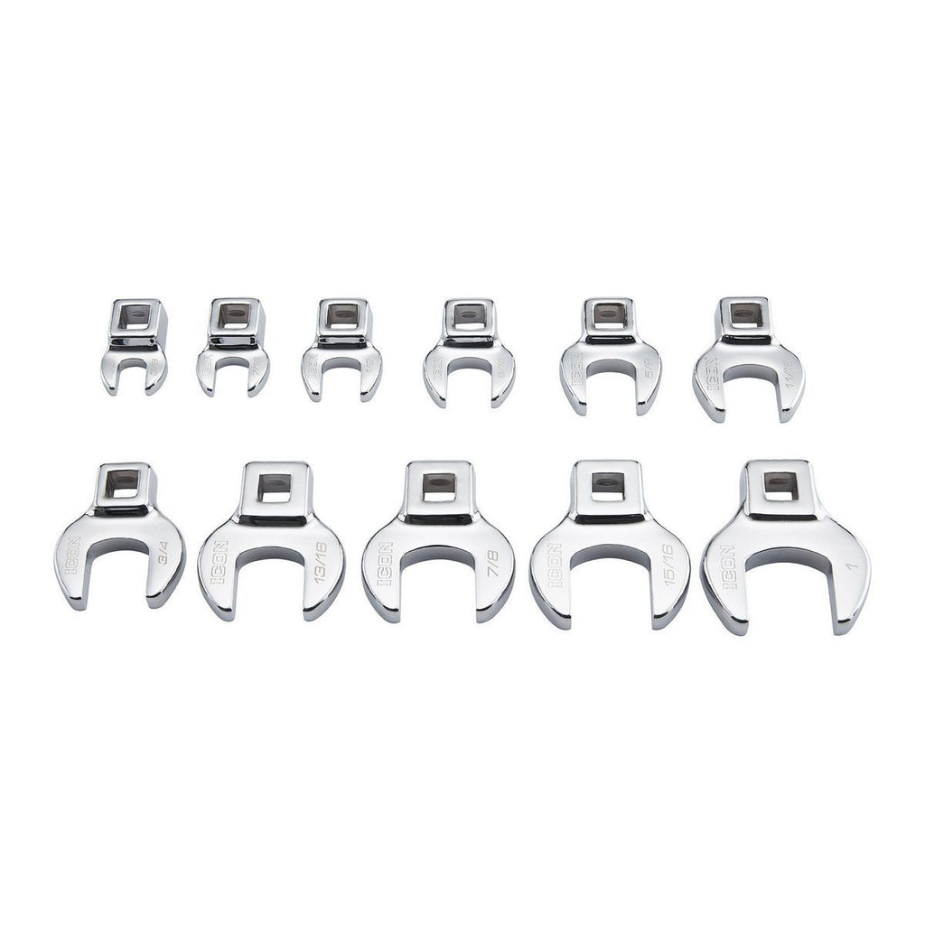 3/8 in. Drive SAE Crowfoot Wrench Set, 11-Piece N771
