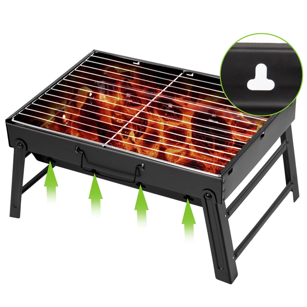 Charcoal Portable Folding BBQ Grill H858
