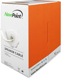500ft 18/2 AWG 2 Conductor White Speaker Cable I990