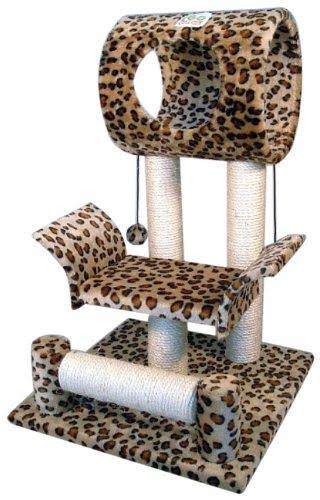 Cat Tree Condo House Leopard Print F309