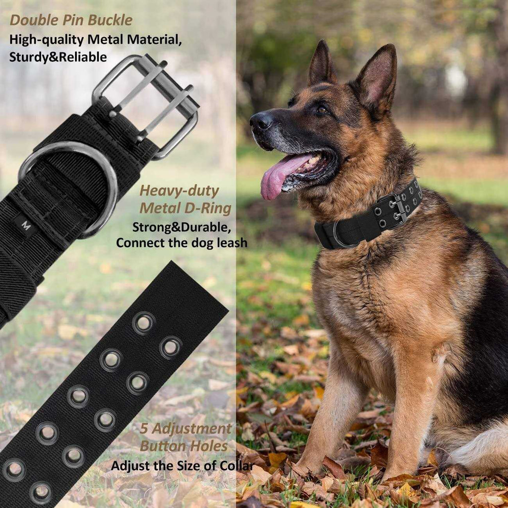 Nylon Adjustable Heavy Duty Tactical Dog Collar M293473