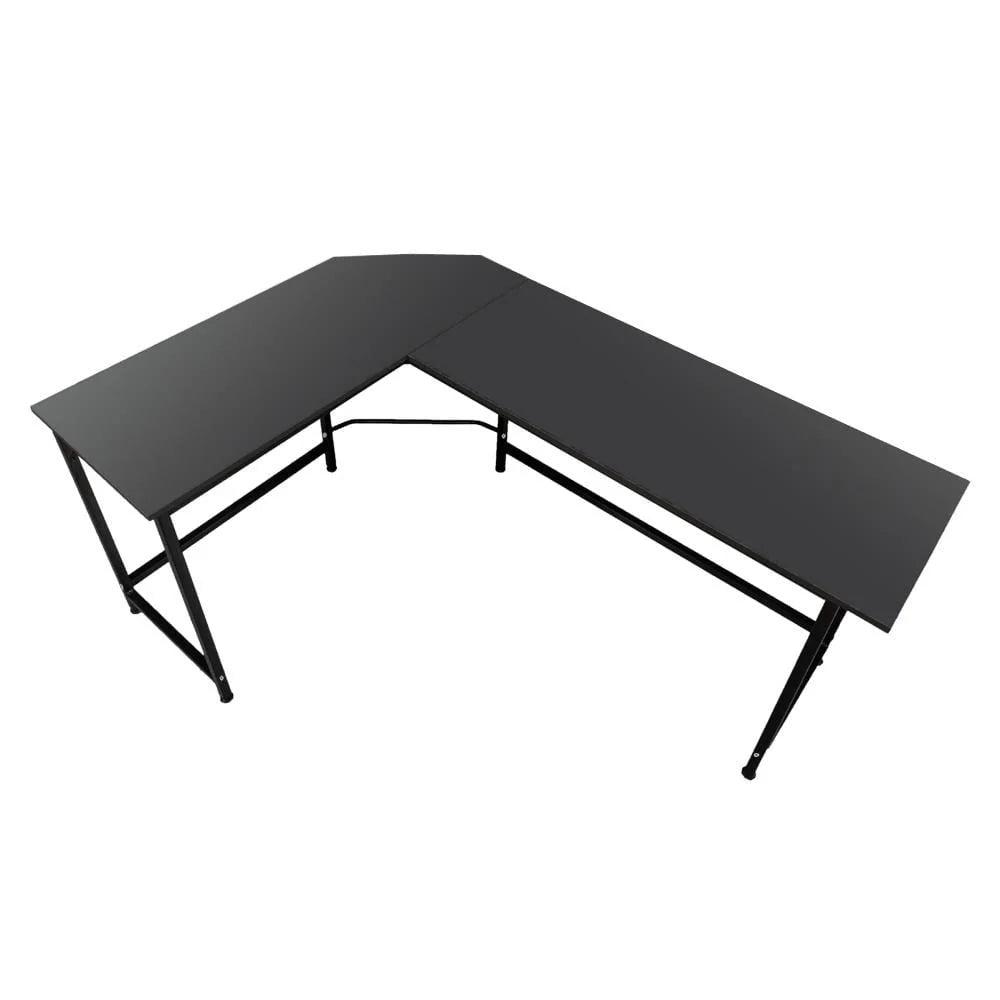Black L-Shaped Computer Desk I48312