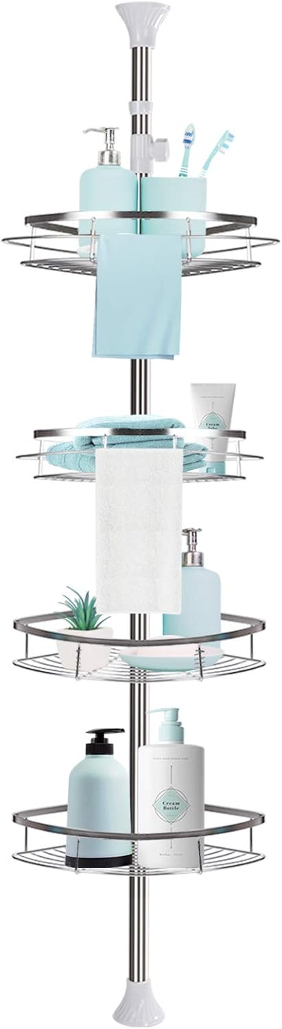 Rustproof Stainless Steel Tension Pole Shower Caddy G2173