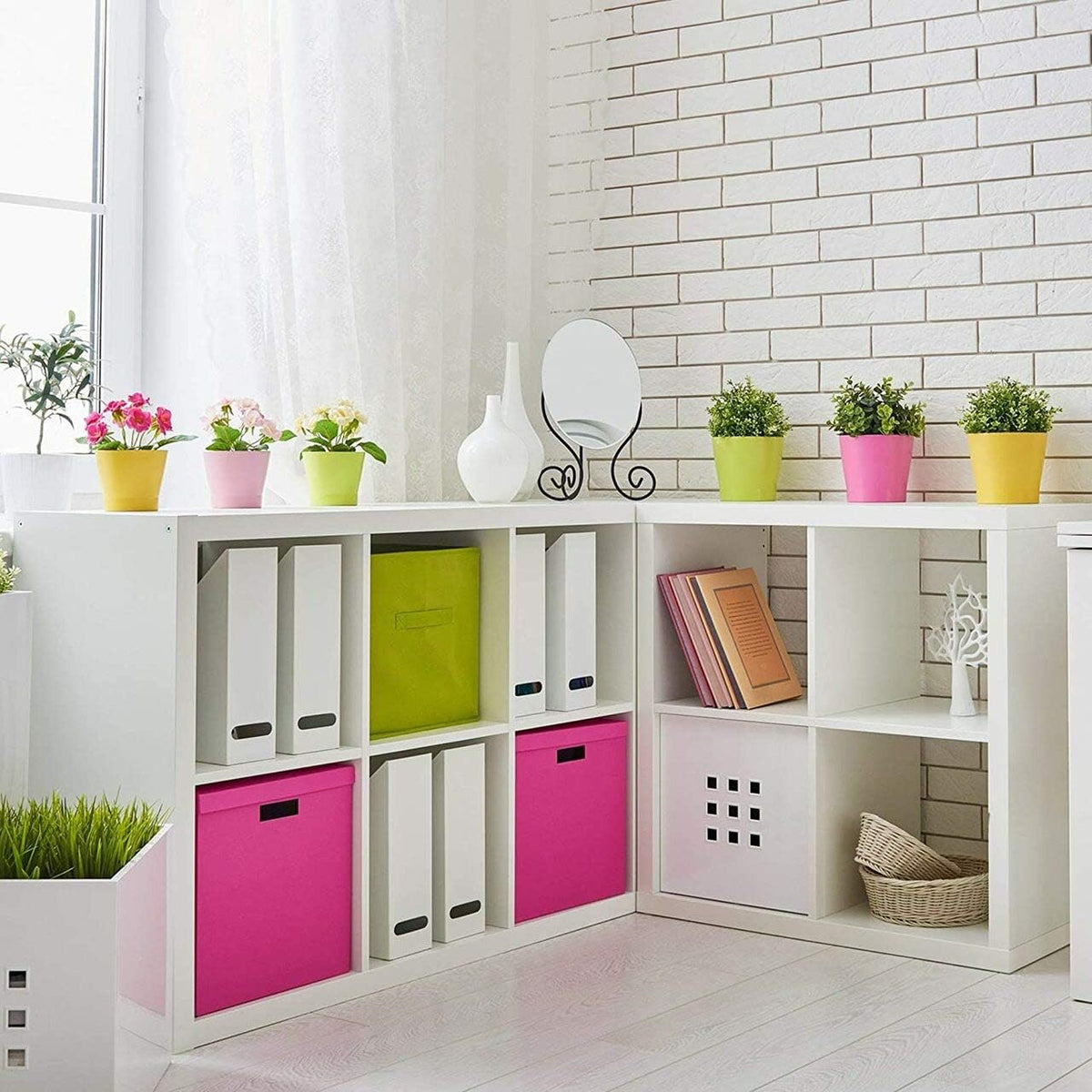 Espresso or White Cube Storage Organizer H130845