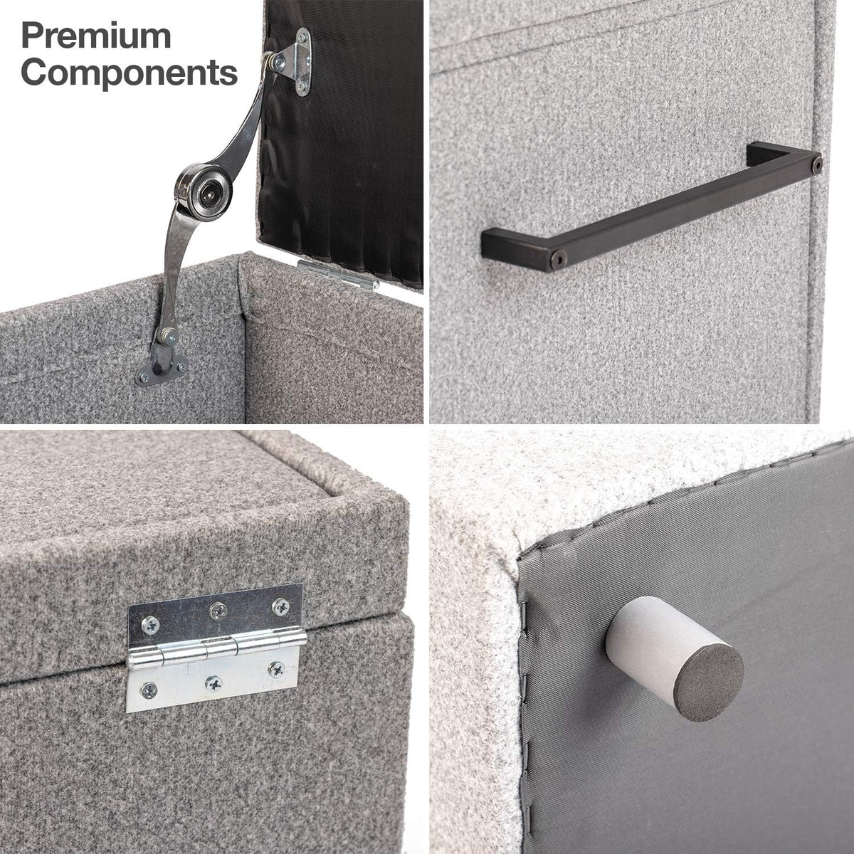 Foldaway Pet Stairs and Storage Ottoman 18x18x18” P2632