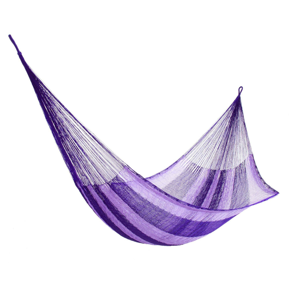 Purple Nylon Hand Woven Mayan Hammock B464067