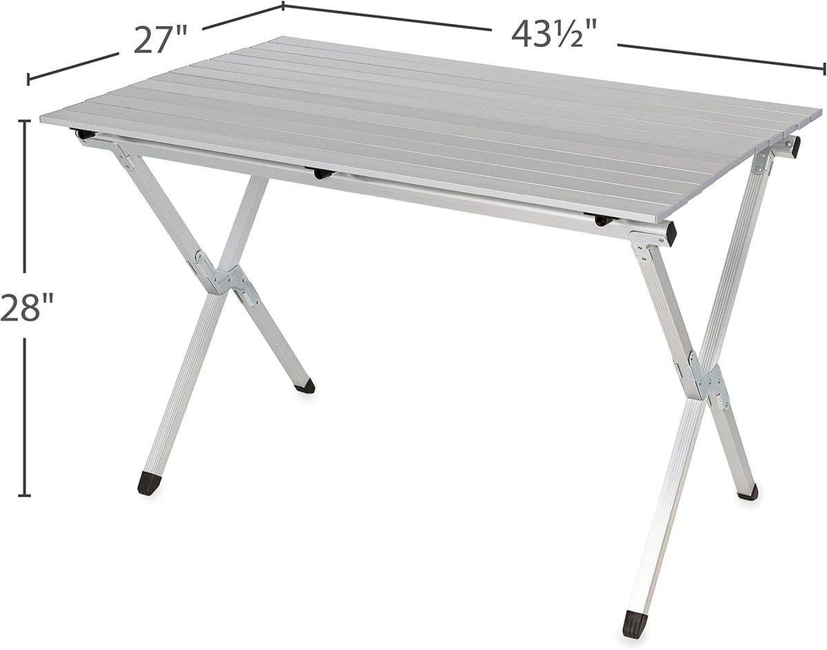 Aluminum Roll-Up Campsite Table with Carrying Bag R12326