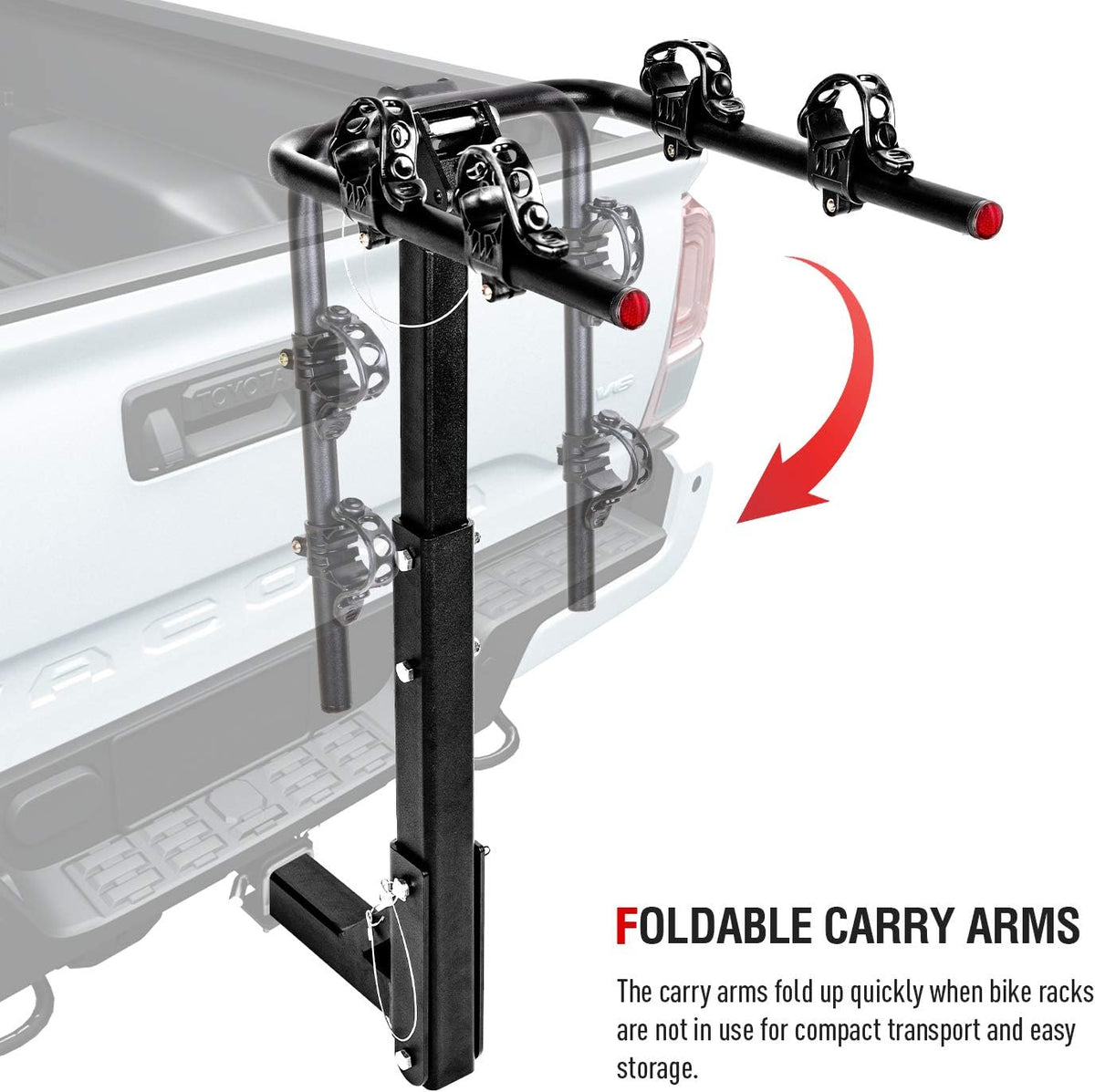 2 Bike Platform Hitch Mount Foldable Rack J439