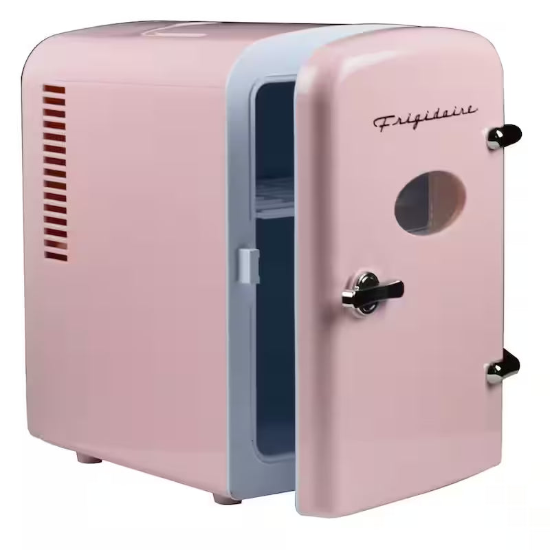 Pink 6-Can Retro Mini Fridge J6867