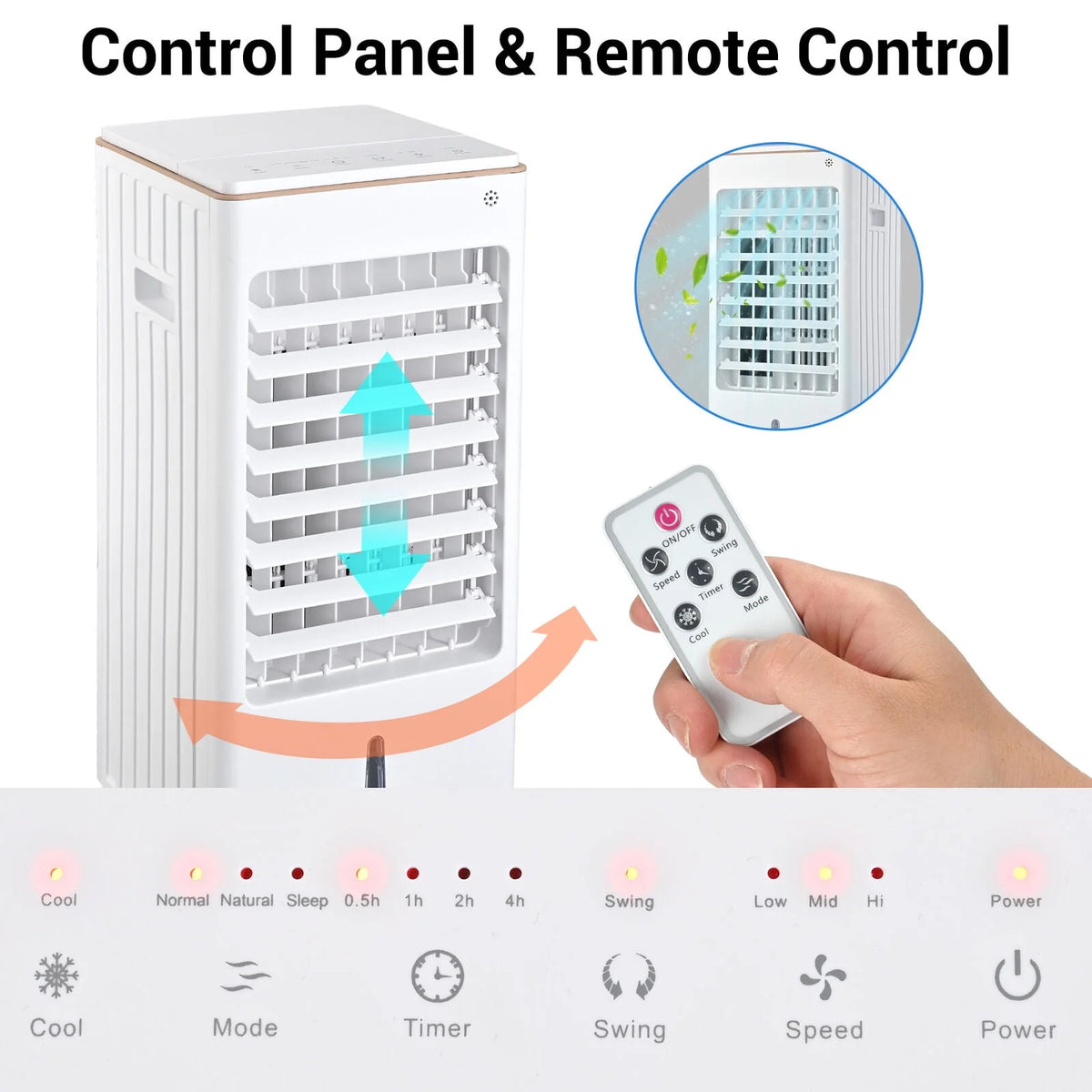Evaporative Air Cooler Fan with Remote Control U245