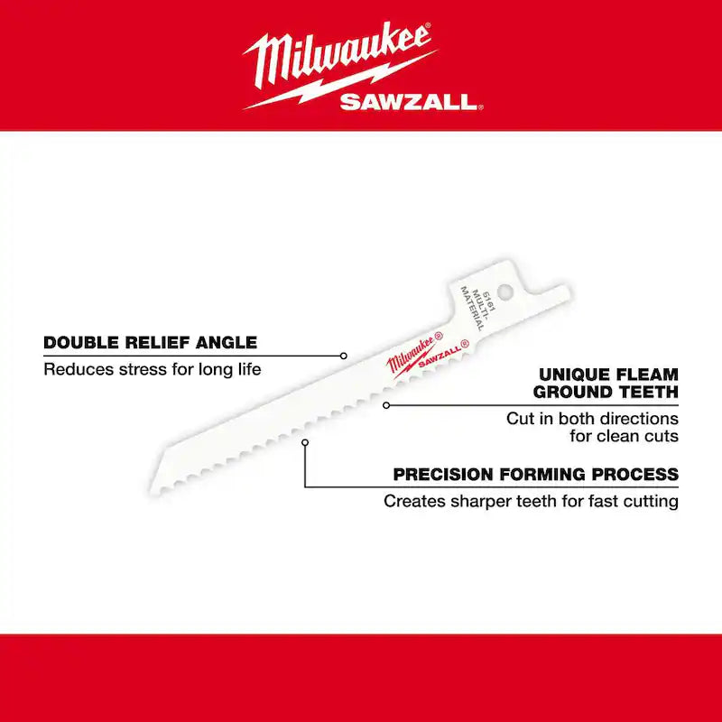 3-5/8 in. 10 TPI Metal Cutting Reciprocating Saw Blades (5-Pack) O94503
