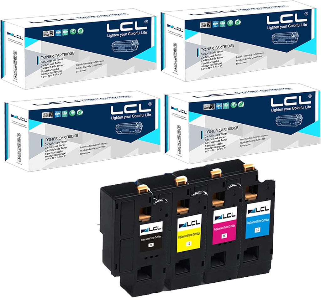 Remanufactured Toner Cartridge Replacement 4-Pack Black Cyan Magenta Yellow A478