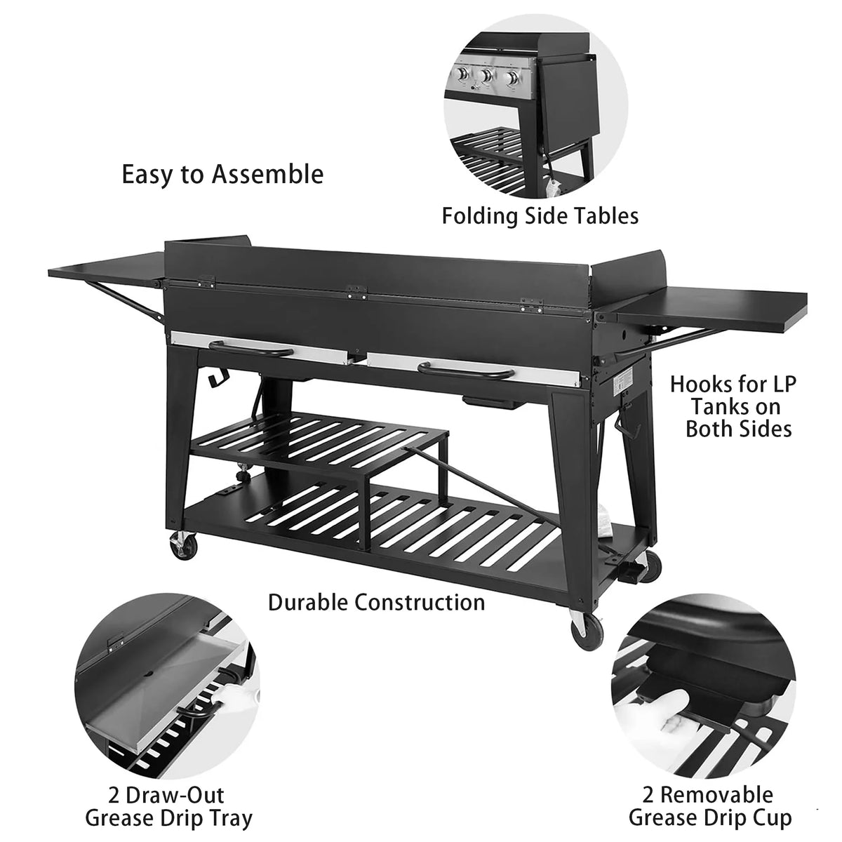 8-Burner Propane Gas BBQ Grill U373918