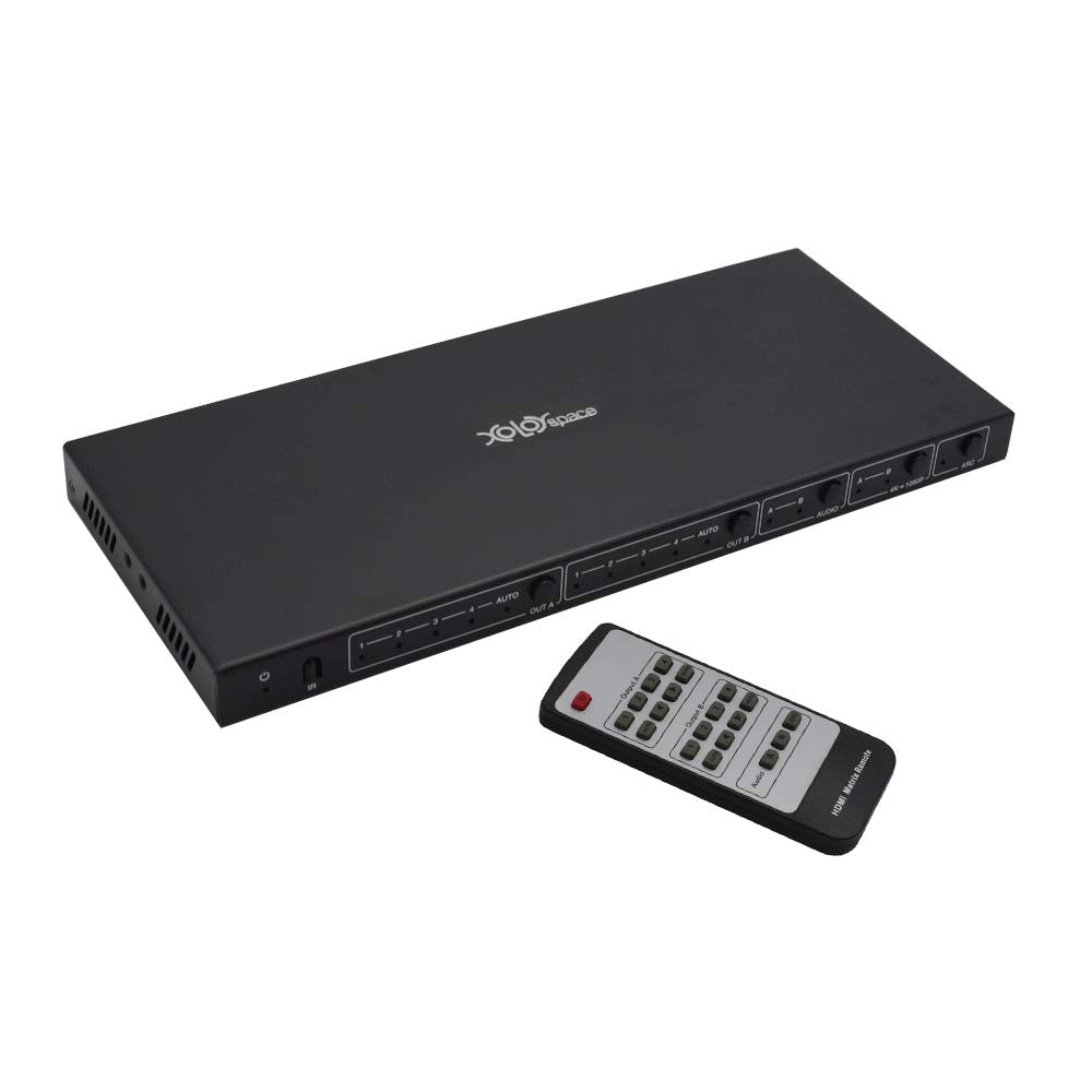 4X2 4K 60HZ HDMI Matrix Switcher with Audio Extractor A589409
