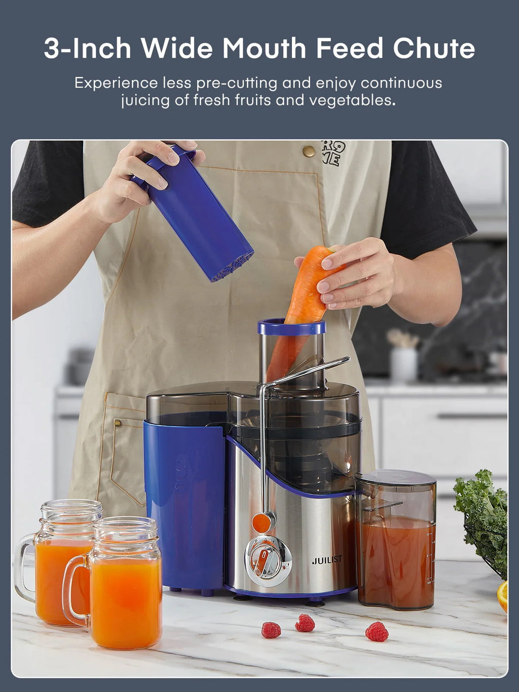 Black Juicer Machine with 3 Feed Chute S9337