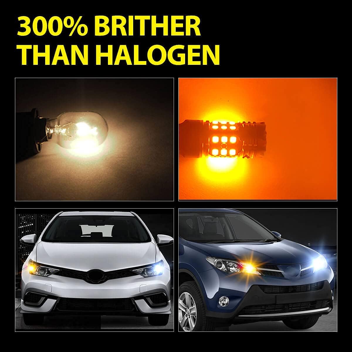 7443 LED Bulb Switchback Dual Color Amber/White 2 Pack X178961