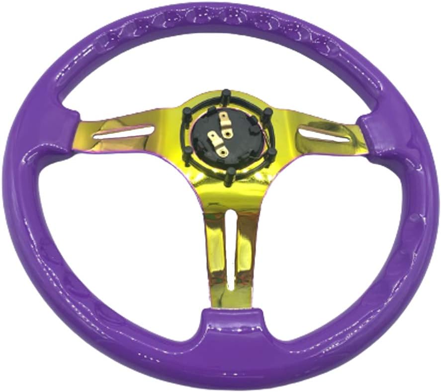 14 inch Deep Dish Car Racing Steering Wheel with Horn T422957