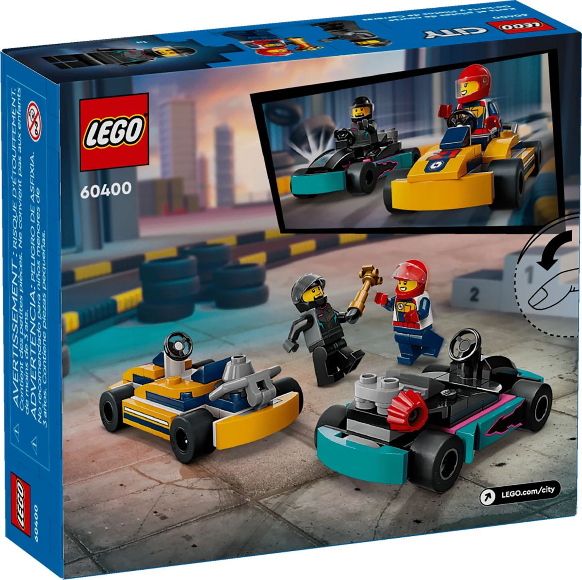 Go-Karts and Race Drivers Toy Playset C63735