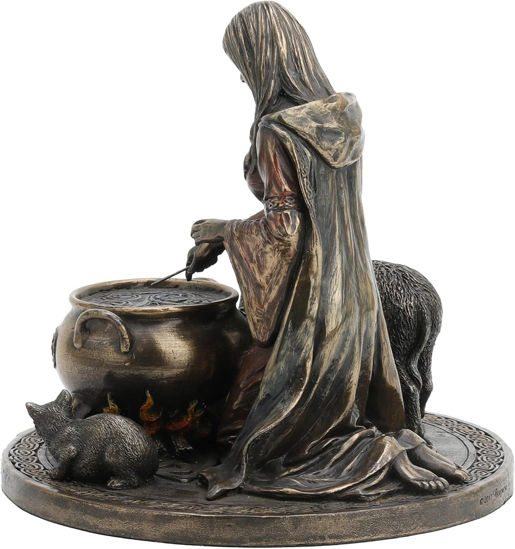 6.25 Tall Cold Cast Resin Antique Bronze Finish Statue Figurine E896