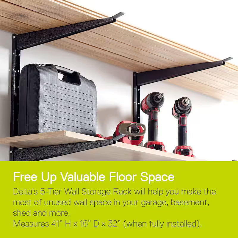 Heavy Duty 5 Tier Steel Wall Rack Q203987