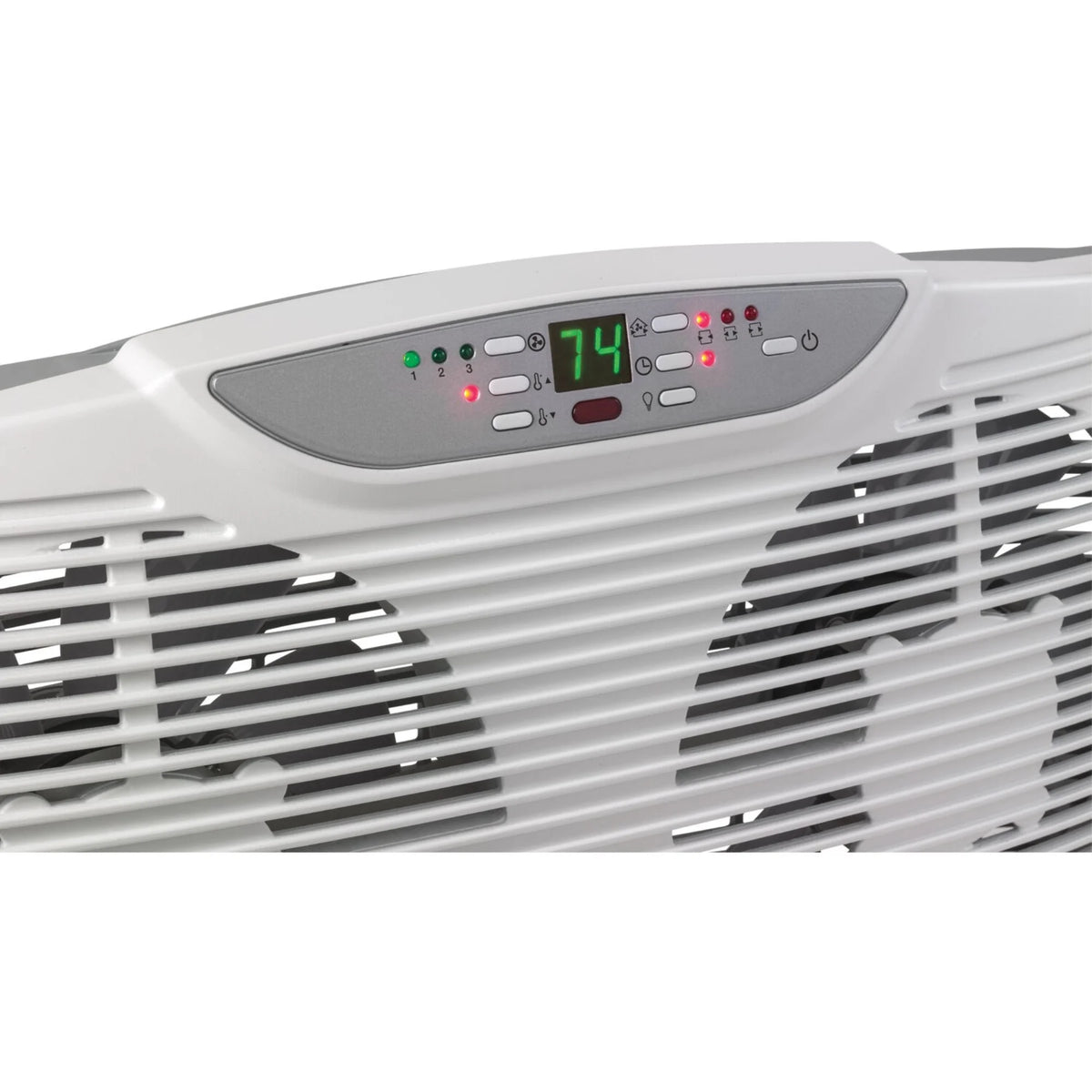 3-Speed Reversible Twin Window Fan with Remote R148