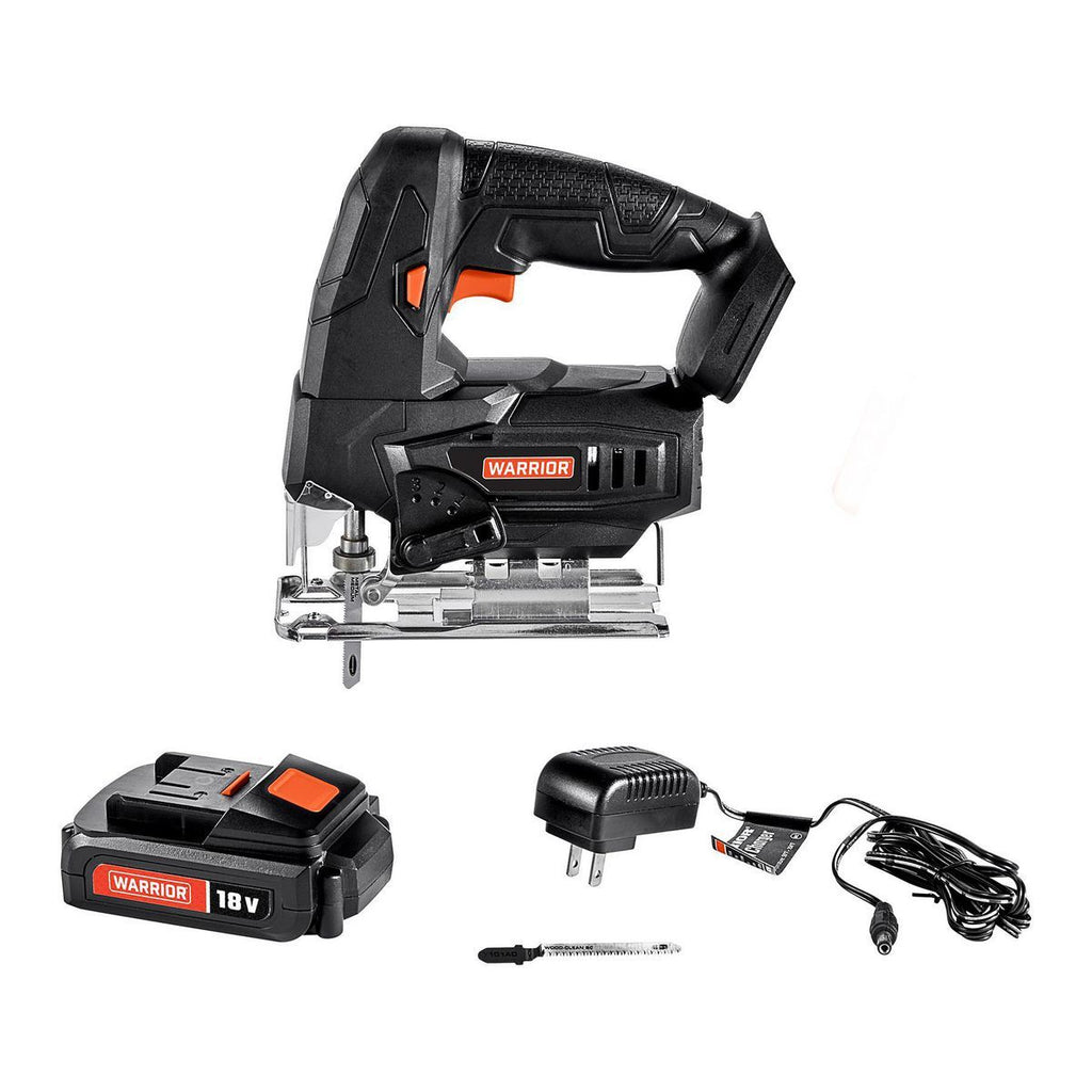 18V Cordless Jig Saw Kit with Battery and Charger G614