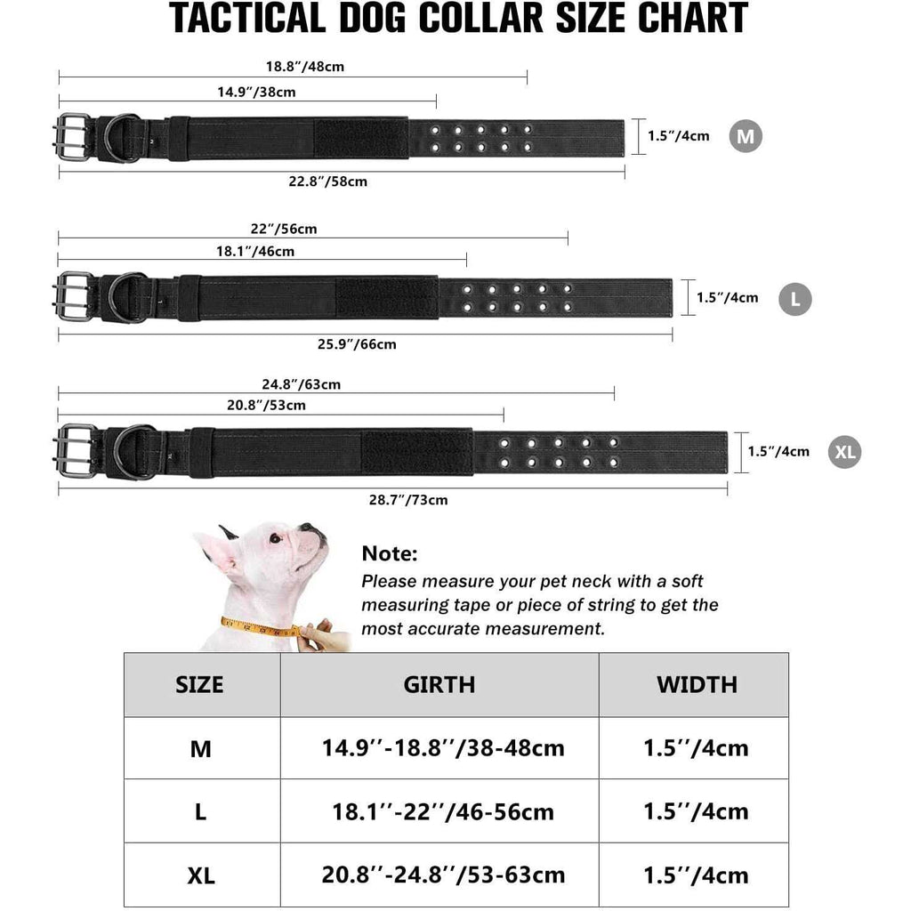 Nylon Adjustable Heavy Duty Tactical Dog Collar M293473