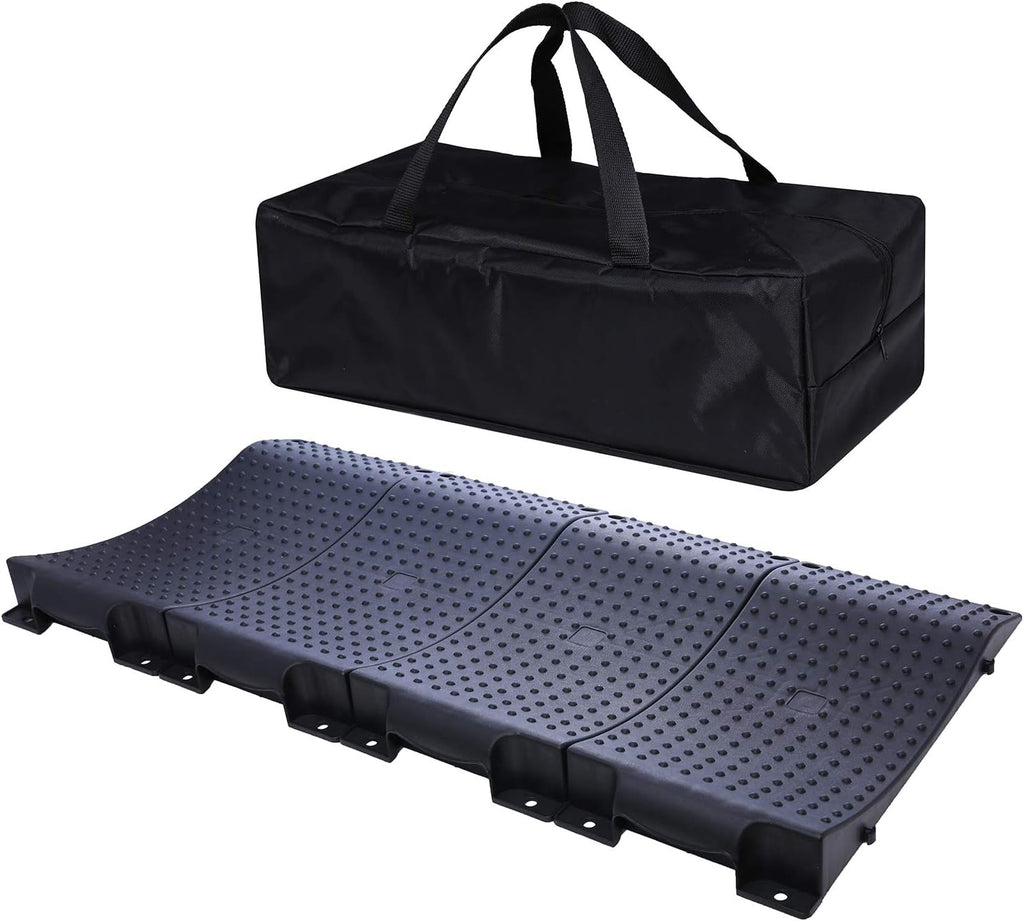 Black 4 Pack Tire Saver Ramps with Carrying Bag B917