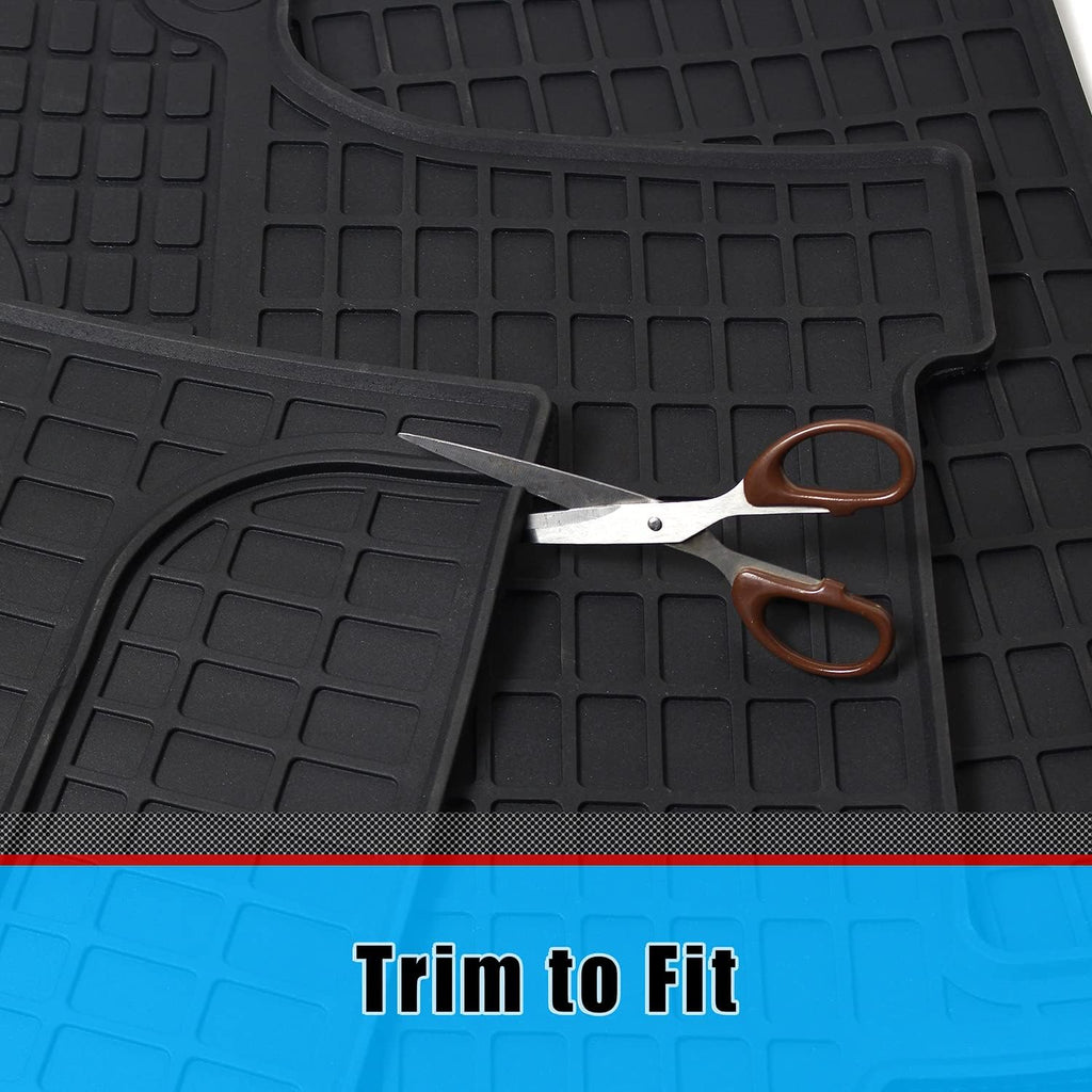 All-Weather Rubber Truck Floor Mats Cargo Liners 3PCS Set A50583